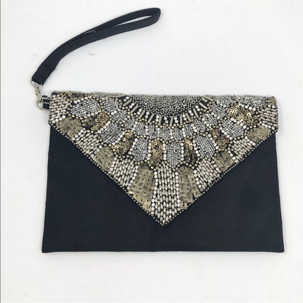 CHICOS CLUTCH PURSE Shoulder BAG Beaded